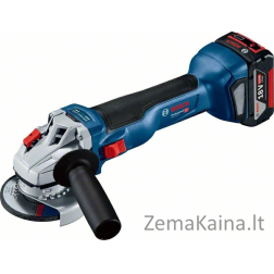 BOSCH kampinis šlifuoklis 125 mm GWS 18V-10 2x5,0Ah LB