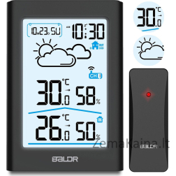 Berdsen meteorologinė stotis Meteorologinė stotis su ekranu BD-911 juoda