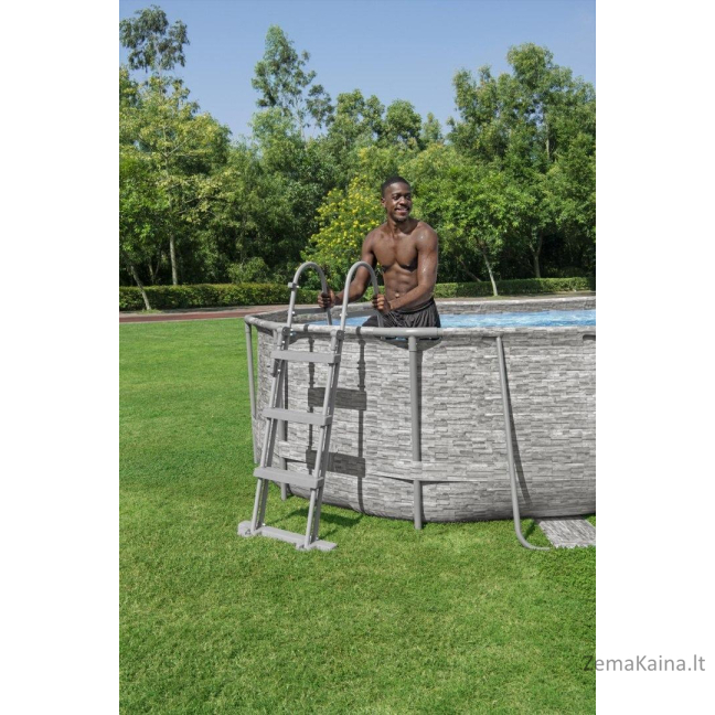 „Bestway“ rėmo baseinas 16 x 10 pėdų / 488 x 305 x 107 cm galios plienas