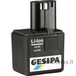 GESIPA Ličio jonų akumuliatorius, 14,4 V / 4,0 Ah GESIPA