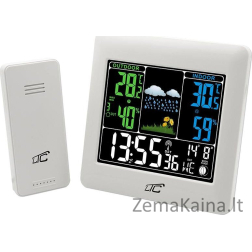 LTC meteorologinė stotis LTC meteorologinė stotis su spalvotu ekranu - balta