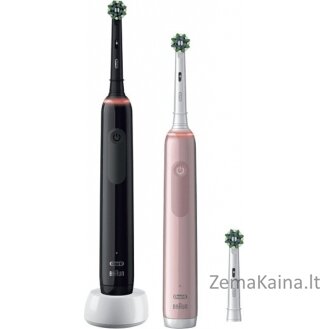 „Oral-B Rotary Brush Pro 3 3900 Duo Gift Edition 2 PCS Pink/Black“