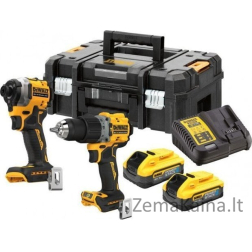 Dewalt RINKINYS DCD805 ATSUKTUMAS + DCF850 ATSUKTUKAS 18V‐2*5.0AH