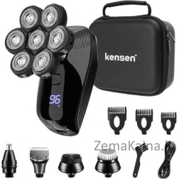 Kensen skustuvas 5 viename elektrinis skustuvas su 7D Kensen galvute