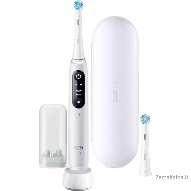 „Oral-B“ magnetinis šepetėlis IO 6 serija „White Alabaster“ + Papildomas patarimas