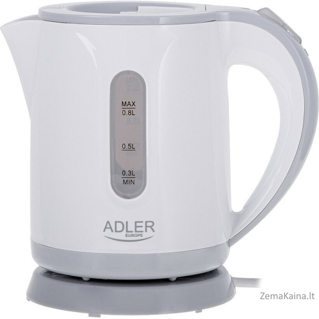 „Adler Kettle Electric Kettle“ 0,8L AD 1371G balta pilka