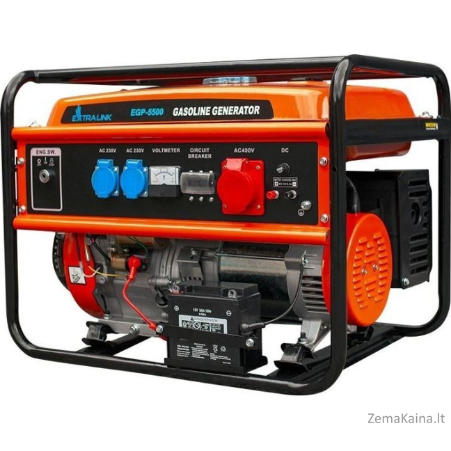 ExtraLink generatorius Benzininis 5.5kW EGP-5500 generatorius