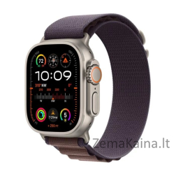 Išmanusis laikrodis Apple Watch Ultra 2 GPS + mobilusis 49 mm titano dėklas Alpine Loop Medium Purple (MRET3WB/A)