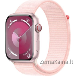 Apple Watch 9 GPS + Cellular 45mm Pink Alu Sport Loop išmanusis laikrodis (MRMM3QP/A)