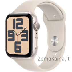 Išmanusis laikrodis Apple Watch SE 2023 GPS 44mm Starlight Alu Sport M/L Beige (MRE53QI/A)