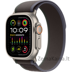 Išmanusis laikrodis Apple Watch Ultra 2 GPS + Cellular 49mm Titanium Case Trail Loop S/M Brown (MRF53GK/A)