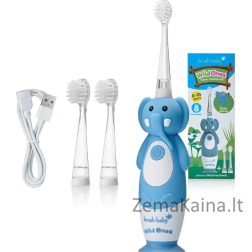 Brush-baby BRUSH BABY_Wild Ones Sonic dantų šepetėlis vaikams 0-10 Elephant