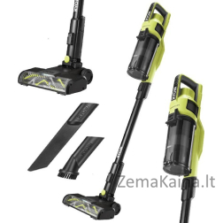 Ryobi vertikaliai veikiantis dulkių siurblys RYOBI RANKINIS DULKIŲ VALYTUVAS AKUMULIETIS VERTIKALUS BATERIJOS ONE + RSV18BL-0