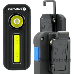 EverActive COB LED dirbtuvių patikros lempa everActive WL-300 300 liumenų IPX4 su magnetu
