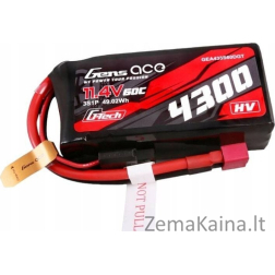 Gens Ace Gens ace G-Tech 4300mAh 3S1P 11.4V 60C Lipo baterija su T formos kištuko jungtimi