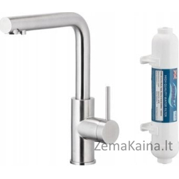 KFA DUERO PURE BASIC virtuvinis maišytuvas VIRTUVĖ SU VANDENS FILTRACIJOS FUNKCIJA + HIDRO FILTRAS, INOX