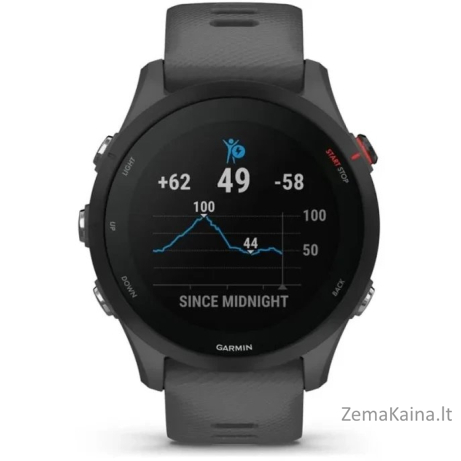 Garmin Garmin Forerunner 255 Slate Pilkas išmanusis laikrodis