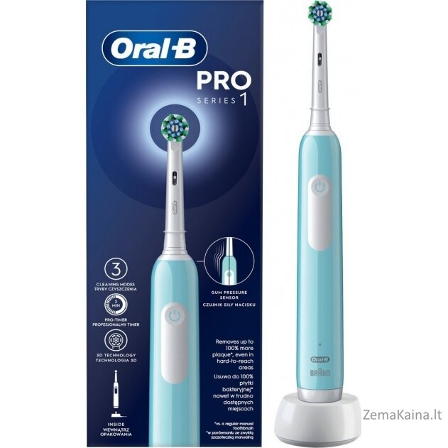 „Oral-B Pro CrossAction Caribbean Blue Blue“ dantų šepetėlis