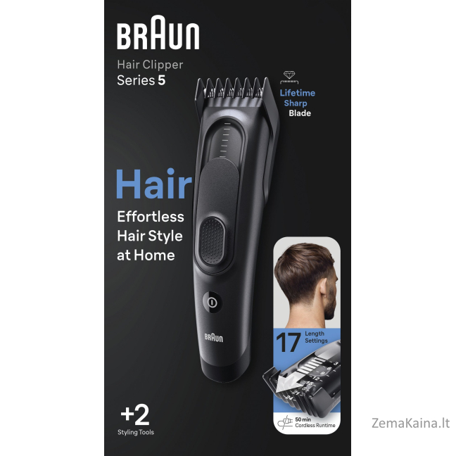 Braun HAIR CLIPPER HC5330 BRAUN plaukų kirpimo mašinėlė