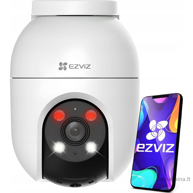 Ezviz IP kamera WiFi panoraminė kamera Ezviz C8c 2K+ (4MP) lauko dviguba šviesa