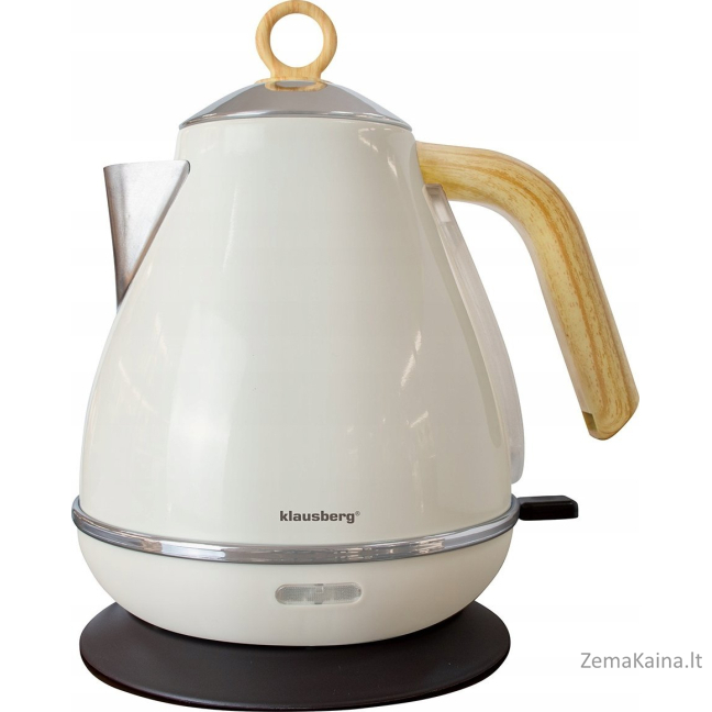 Klausberg ELEKTRINIS VIRDULIS IŠ NERŪDIJANČIO PLIENO 1,7L BALTAS KLAUSBERG KB-7708