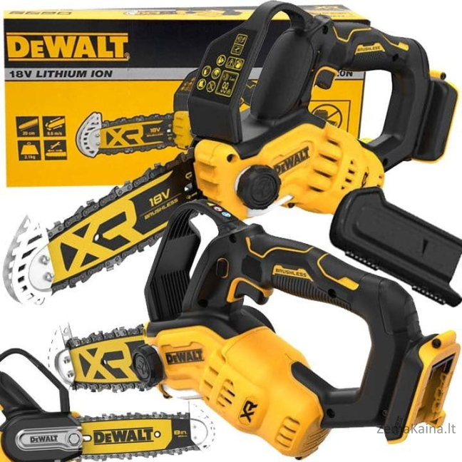 Dewalt grandininis pjūklas MINI AKUMULIETIS GRANDININIS PJŪLAS BE ŠEPEČIŲ ŠAKALŲ 20cm DeWALT