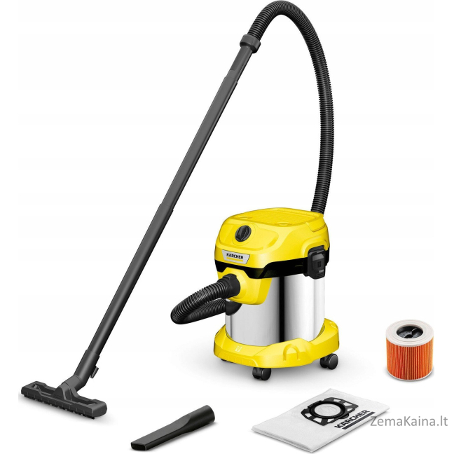 Karcher pramoninis dulkių siurblys Sauso-drėgno valymo siurblys Karcher WD 2 PLUS S V-15/4/18/C (YSY)