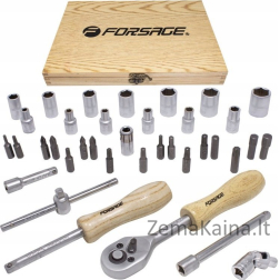 Forsage įrankių rinkinys Įrankių rinkinys 1/4" 38 vnt.