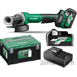 HIKOKI.ANGLE GINDER.36V G3613DFWQZ 125mm 2x2.5Ah BL MULTIVOLT HITSYSTEM DEAD SWITCH