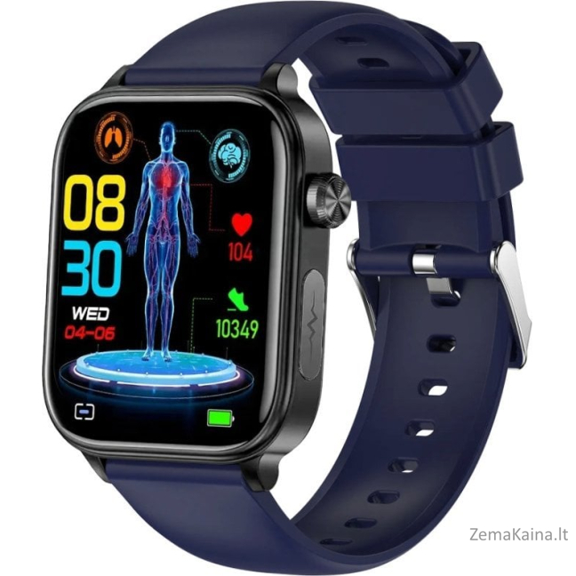 Rubicon išmanusis laikrodis SMARTWATCH Rubicon RNCF33 BLACK/BLUE