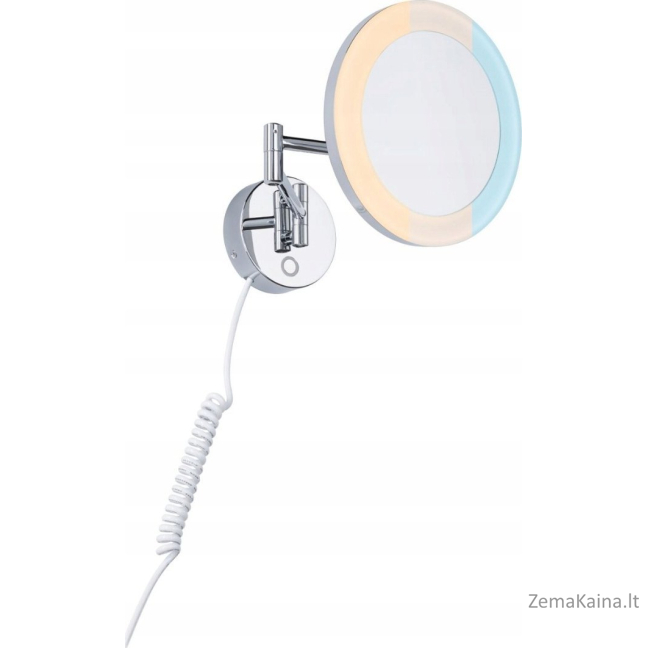 Paulmann kosmetinis veidrodis MASUA LED kosmetinis veidrodis 4W 2700/4000/6500K + IP44 jungiklis 230V matinis juodas / metalas