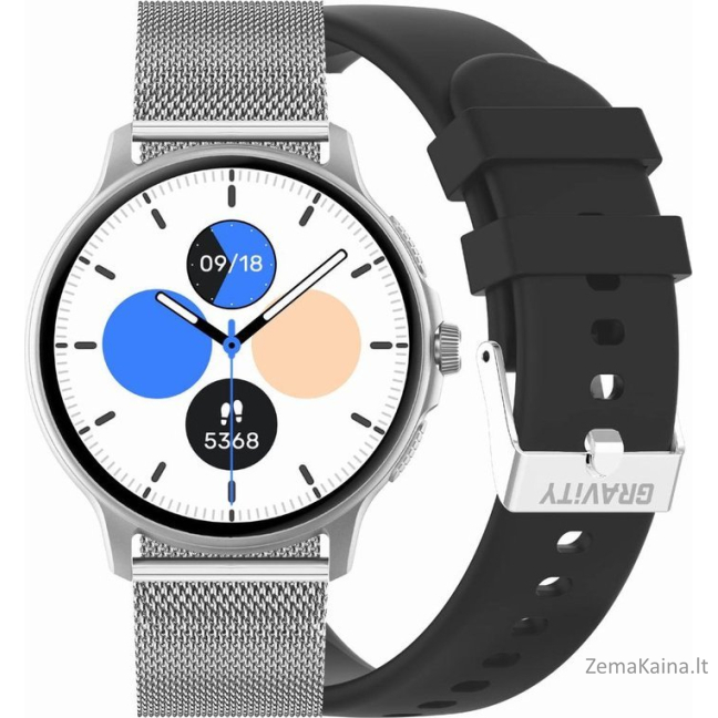 Išmanusis laikrodis UNISEX GRAVITY GT12-7 – BLUETOOTH SKAMBINIAI, PAPILDOMAS DIRŽAS (sg035g)