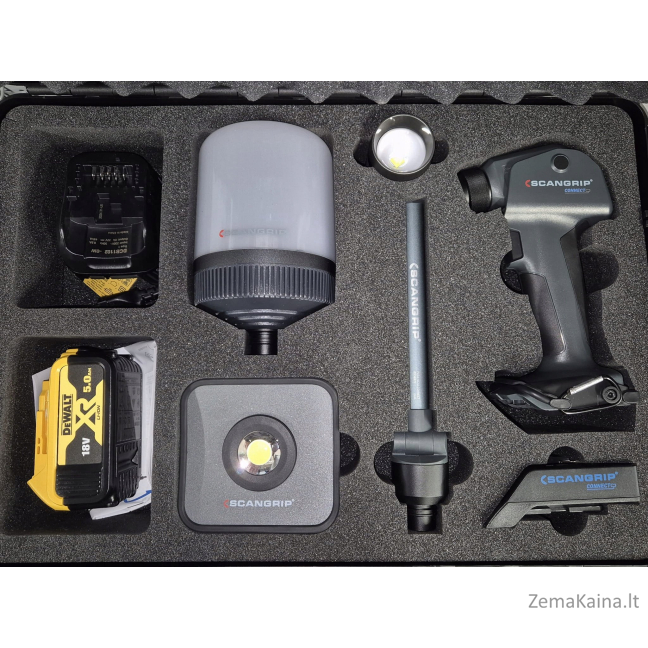 Įkraunama darbo lempa su keičiamomis galvutėmis MULTILIGHT CONNECT KIT 49.0518