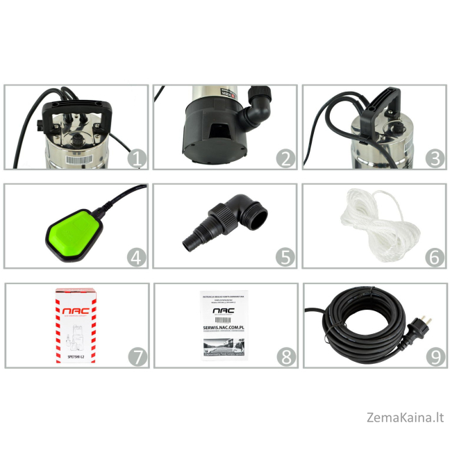 NAC DIRT VANDENS SIURBLYS 750W SPE75HI-L2