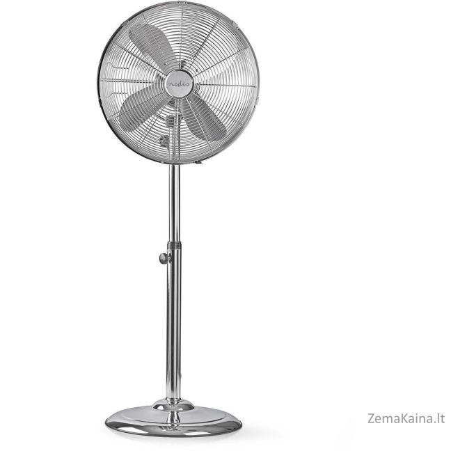 Nedis 50W chromuotas grindų ventiliatorius