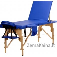 „BodyFit“ masažo lova 3 segmentas mėlynas + priedai + krepšys nemokamas
