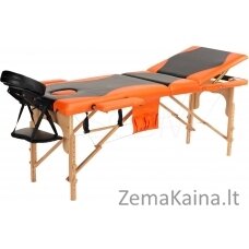 „BodyFit“ masažo lova 3 segmentas juodai oranžinis (1029)