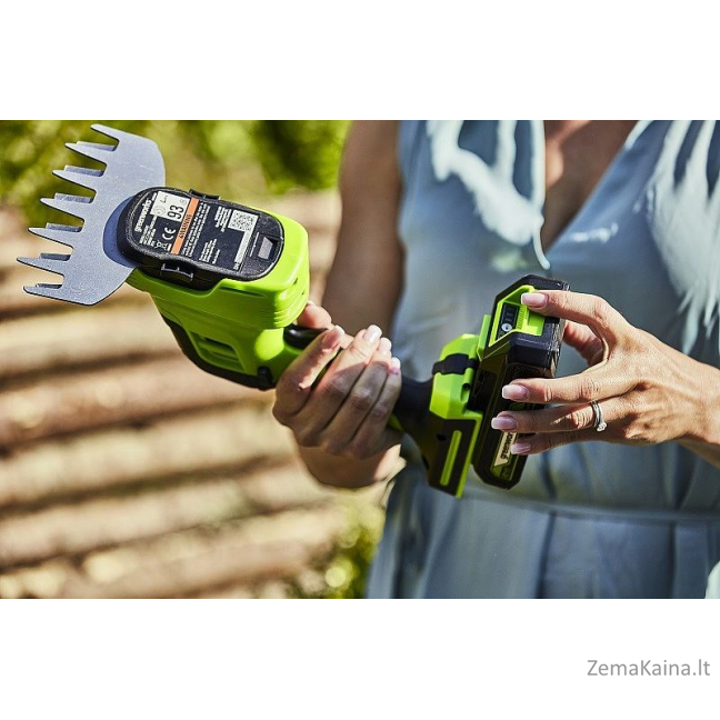 24V Nożyce do przycinania trawy i żywopłotów GREENWORKS G24SHTK2 - Zestaw ładowarka + akumulator 2Ah - 1600607VA 1