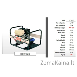 FOGO PORTABLE GENERATOR FH 5001 230V 4.5kW, HONDA