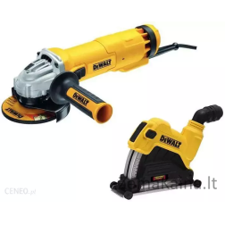 DEWALT kampinis šlifuoklis 125/1400W DWE46107 + BETONO PJOVIMO APSAUGA