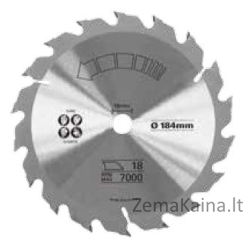 Stanley Dyła mediena medienai su TCT karbidu/HM 190x16 mm 18 puslapių STA15370