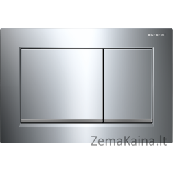 Geberit Omega 30 nuleidimo mygtukas tualetui, matinis chromas (115.080.KH.1)