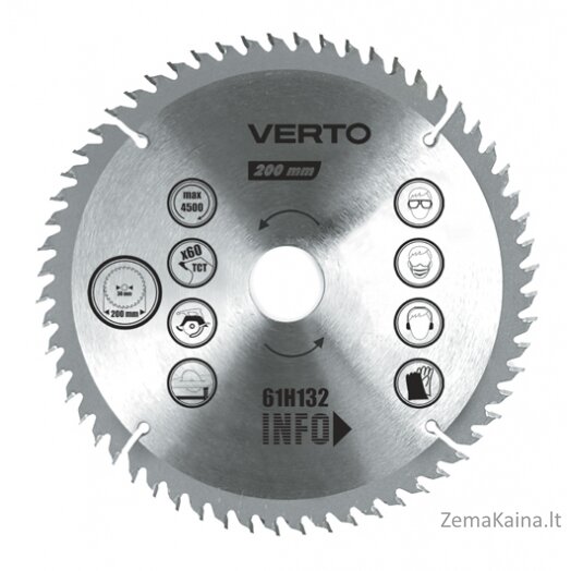 Verto piła Ryczowa 250x30mm 40Z 61H134