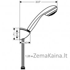 „Hansgrohe Crometta 85 Chrome“ (27576000) dušo rinkinys