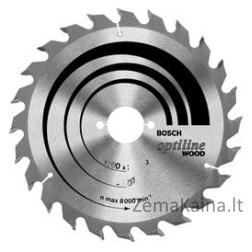 „Bosch“ karpių įstatymas optilino mediena H 190x2.6x20mm 36 dantys 2608640613
