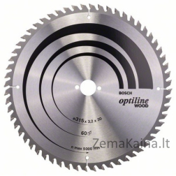 Bosch Pilarska optilino mediena 315 mm Z60 - 2608640651
