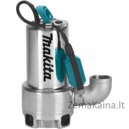 „Makita“ nešvarus vandens siurblys su plaukiku 1100W 250 L/Min Inox (PF1110)