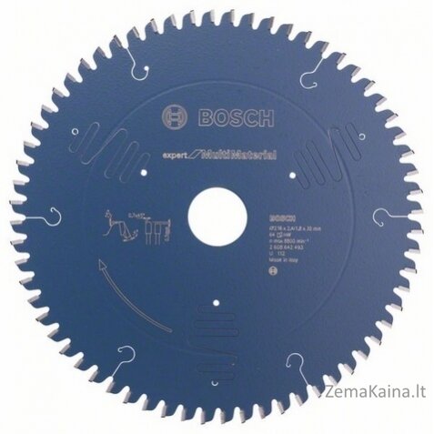 „Bosch Pilarska“ ekspertas 216x30x2.4mm, skirtas daugialypei materijai (2608642493)