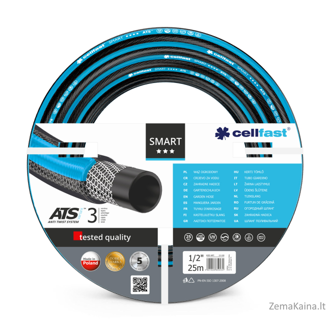 Cellfast Smart sodo žarna 1/2" 25m (13-100)