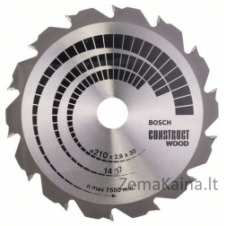 „Bosch Pilariska“ konstrukcija mediena 210 x 30 mm 14z (2608640634)